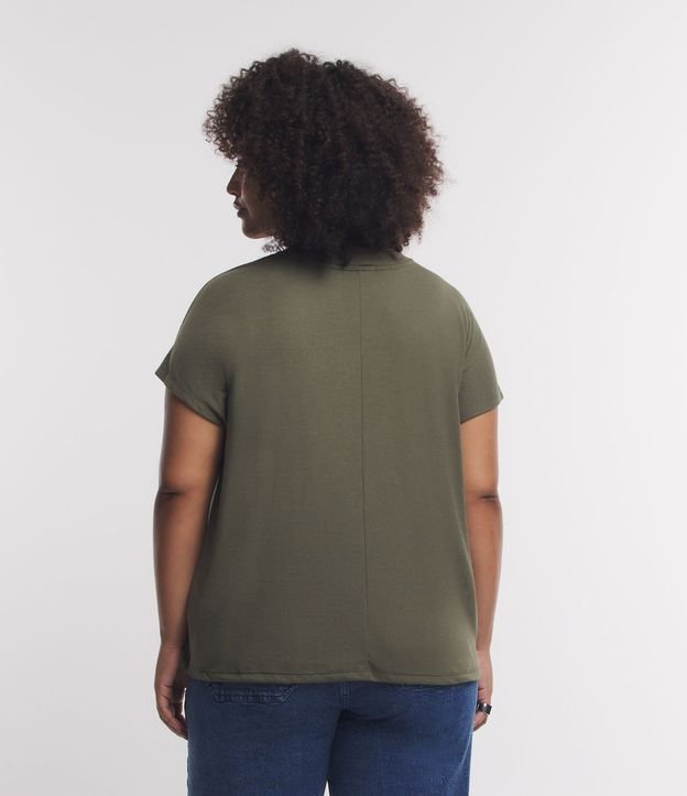 Blusa em Ribana sem Cava Curve & Plus Size Verde 3