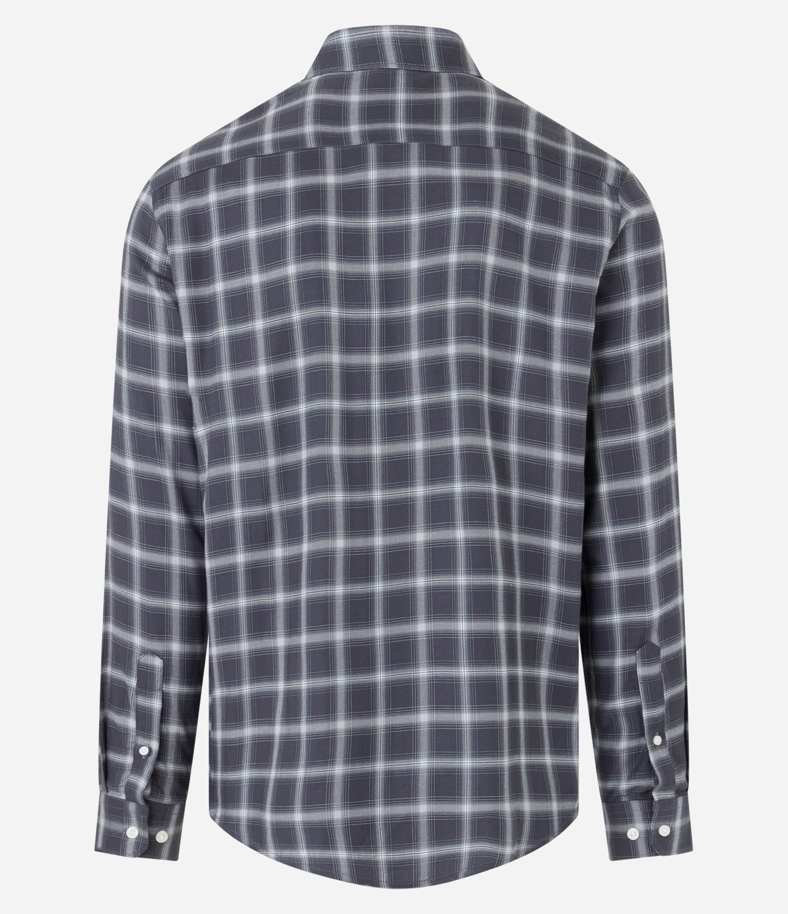 Camisa em Viscose com Xadrez Grid Azul 6