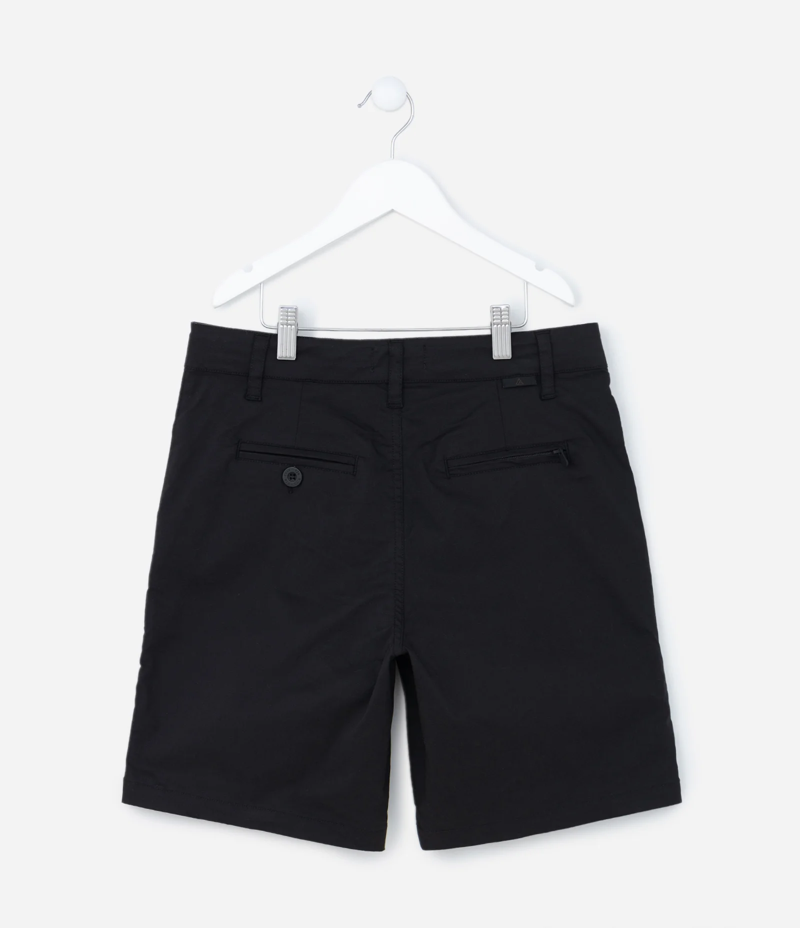 Bermuda Infantil em Sarja com Bolsinhos - Tam 5 a 14 Anos Preto 2