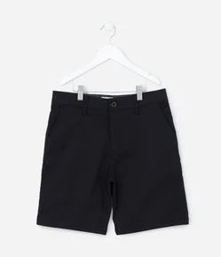 Bermuda Infantil em Sarja com Bolsinhos - Tam 5 a 14 Anos