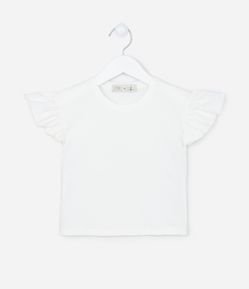 Blusa Infantil Manga com Babadinho - Tam 1 a 5 anos