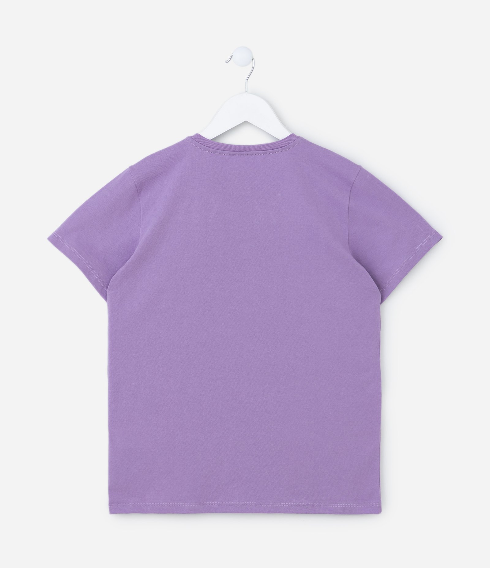 Camiseta Infantil com Estampa Wandinha - Tam 7 a 14 Anos Lilás 2