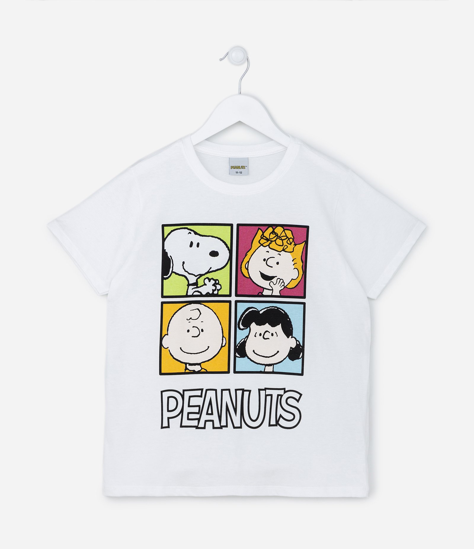 Camiseta Infantil com Estampa do Snoopy - Tam 5 a 14 anos Branco 1