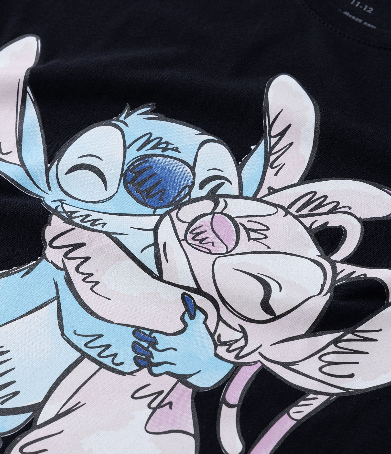 Camiseta Infantil com Estampa do Stitch - Tam 5 a 14 anos Preto 4