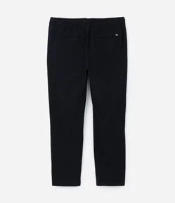 Calça em Algodão com Textura e Amarração na Cintura