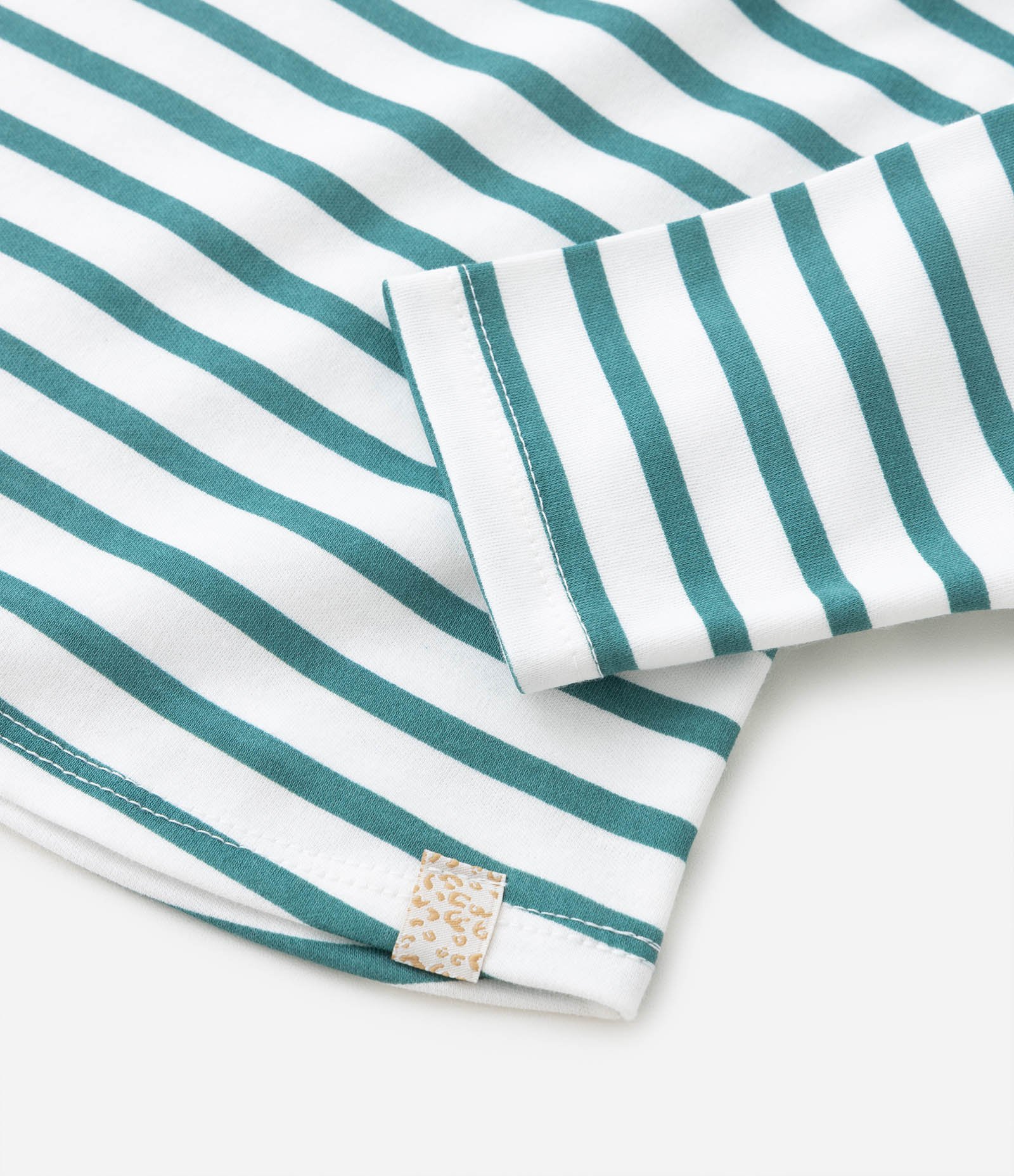 Blusa Infantil em Meia Malha com Estampa de Listras - Tam 1 A 5 Azul/Branco 4