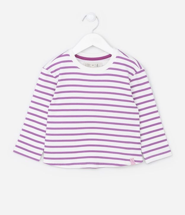 Cor: Branco/Roxo | Tamanho: 03