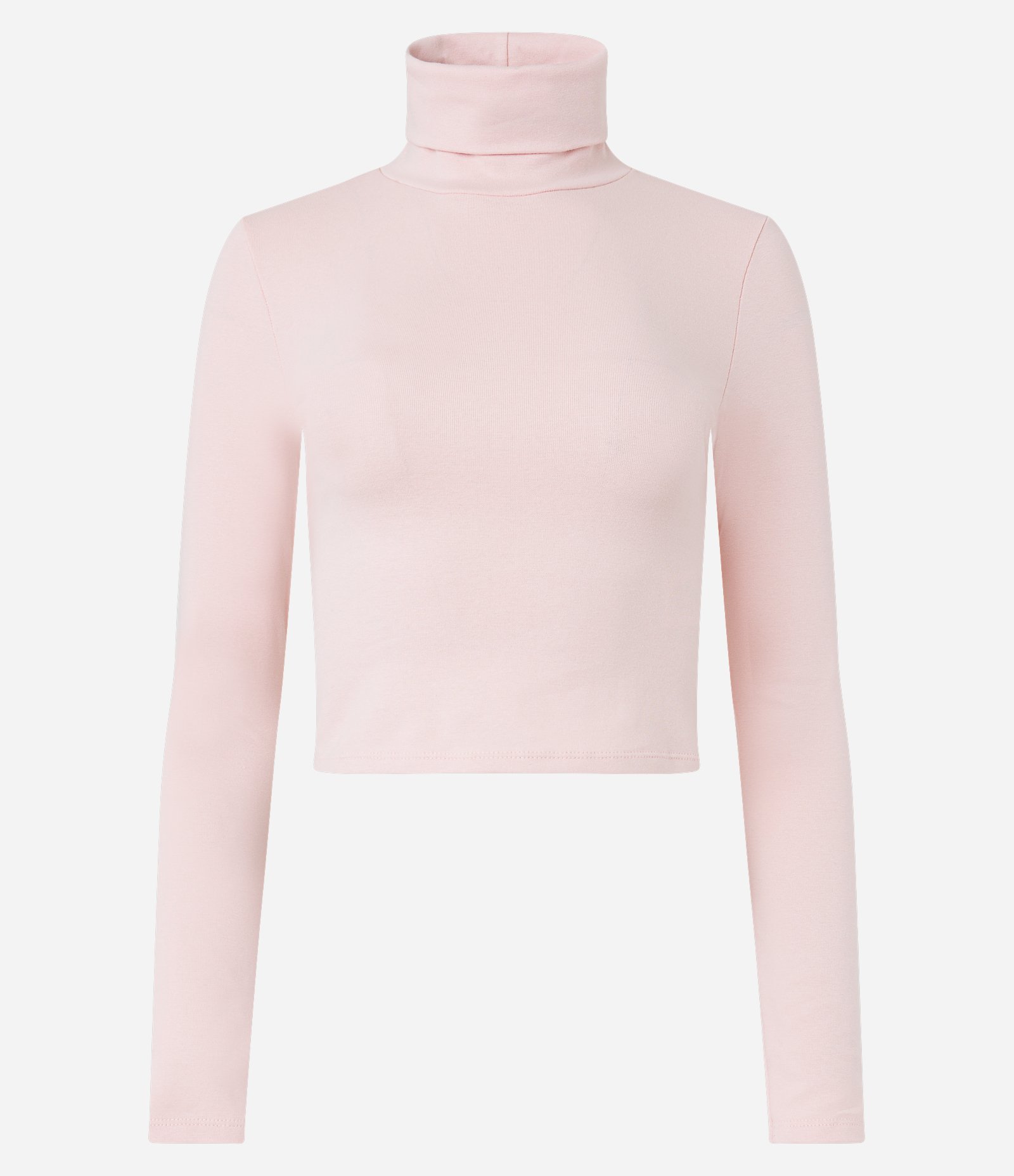 Blusa em Ribana com Gola Alta Rosa 5