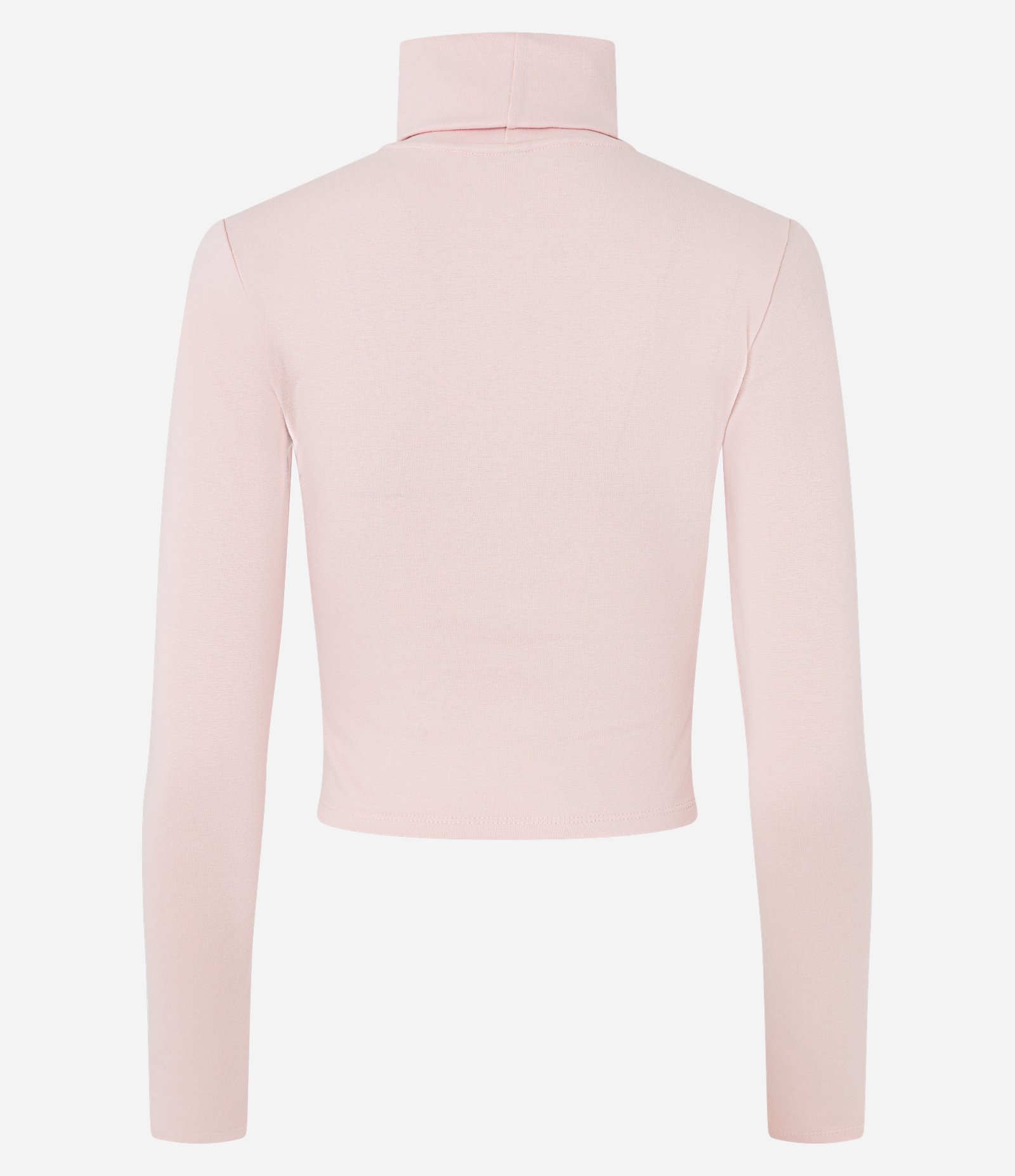 Blusa em Ribana com Gola Alta Rosa 6