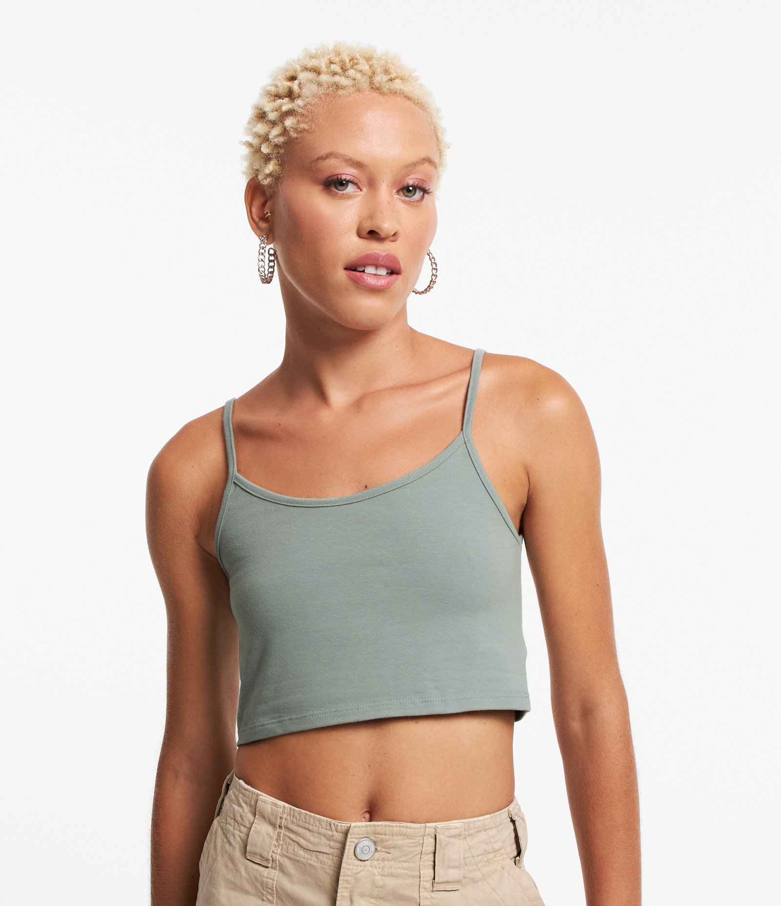 Blusinha de Alça Cropped em Cotton 1