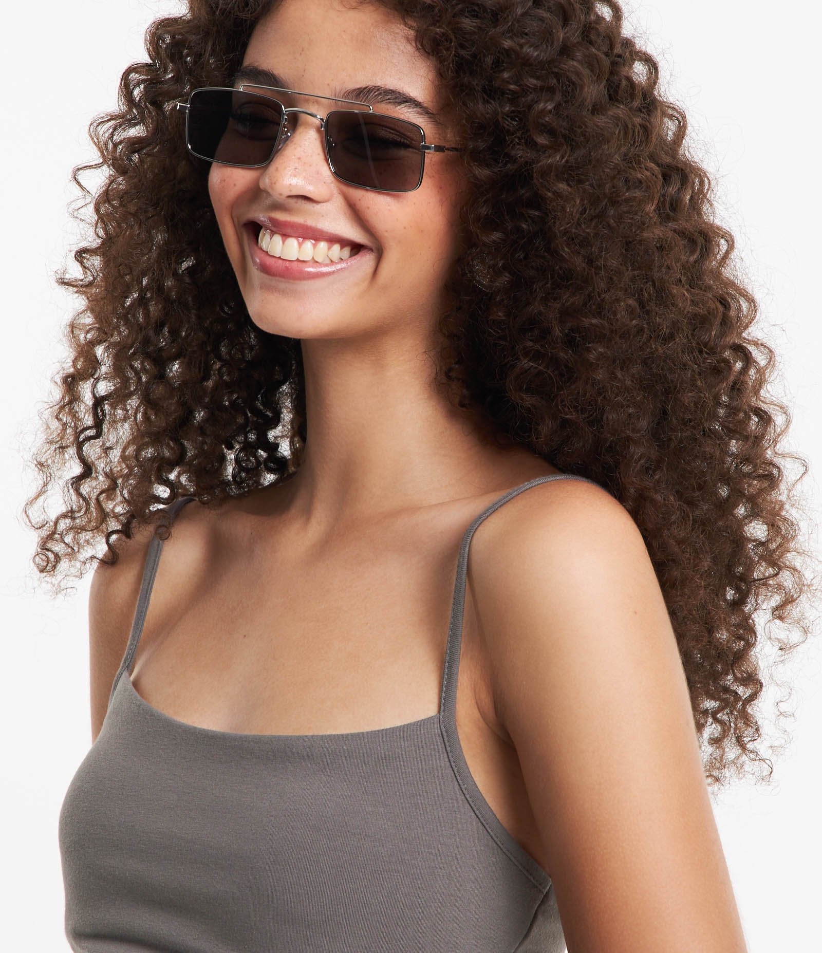Vestido Longo em Cotton com Fenda na Lateral Cinza 4