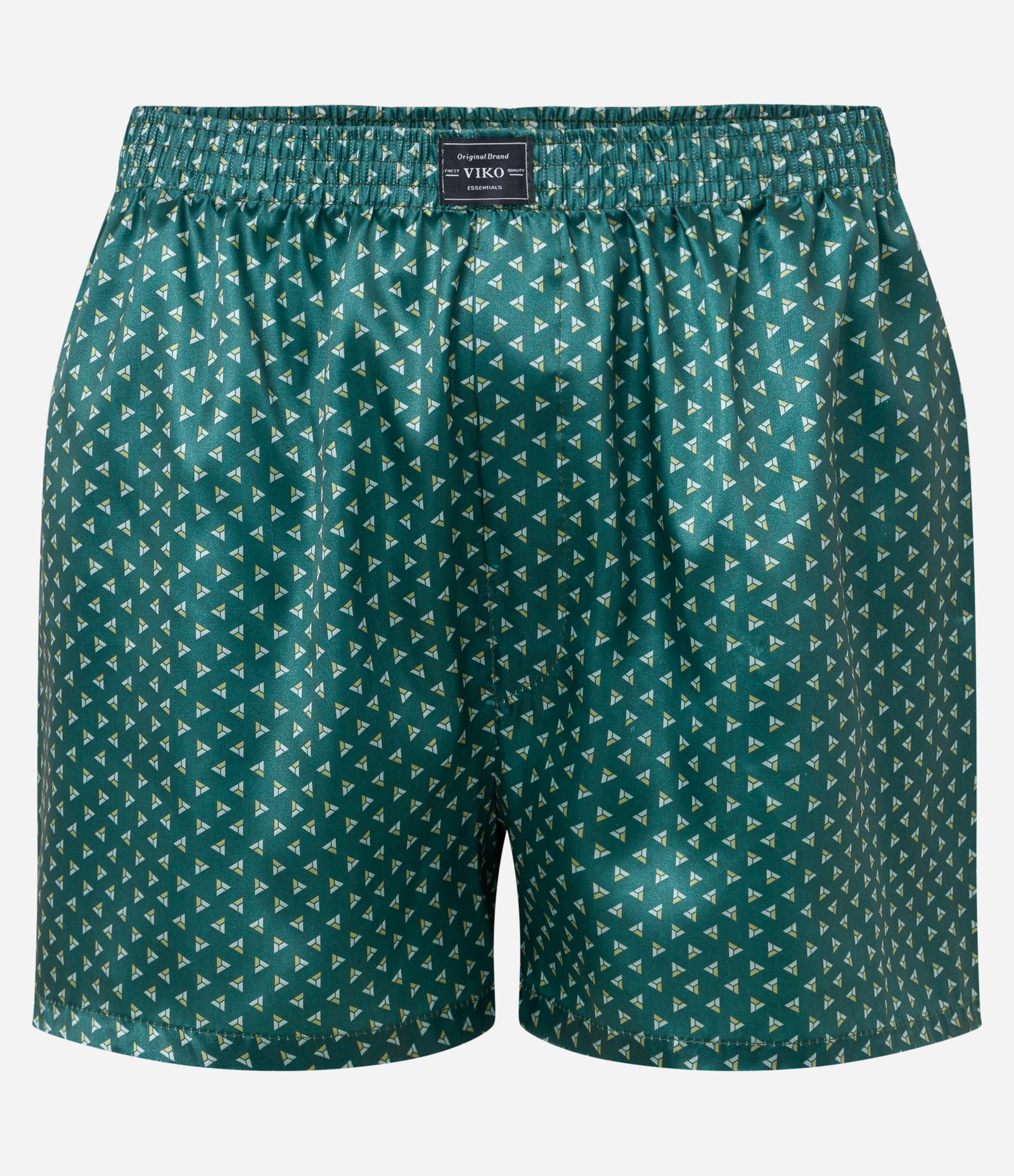 Cueca Samba Canção em Charmouse com Estampa de Mini Triângulos Verde 5