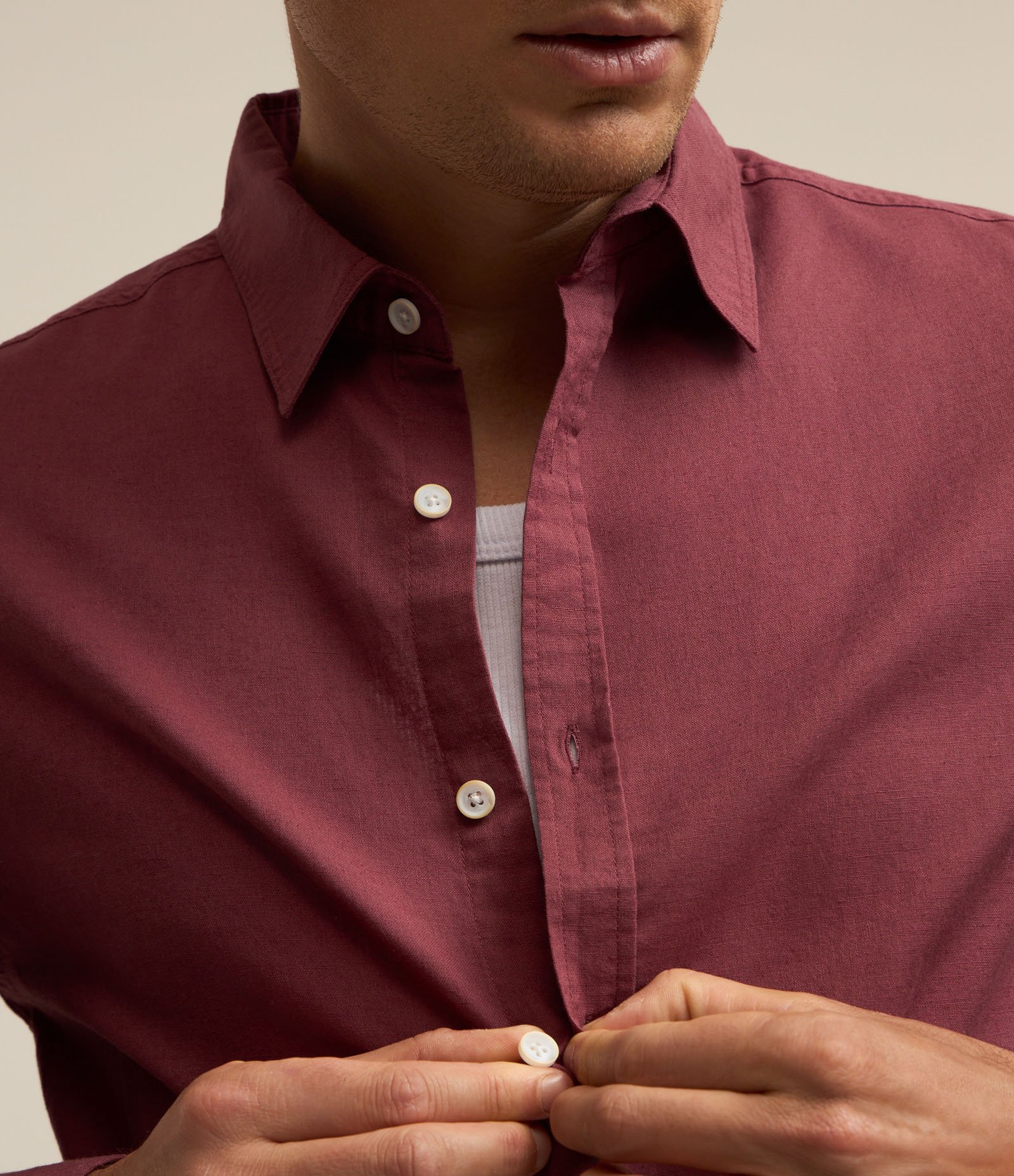 Camisa Comfort Básica em Linho e Algodão 5