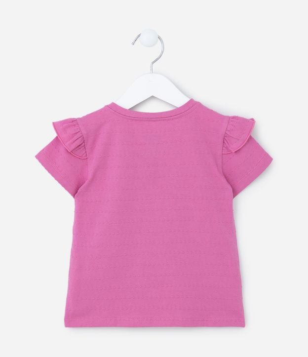 Camiseta Infantil em Meia Malha com Estampa da Skye - Tam 2 a 6 anos Rosa 2