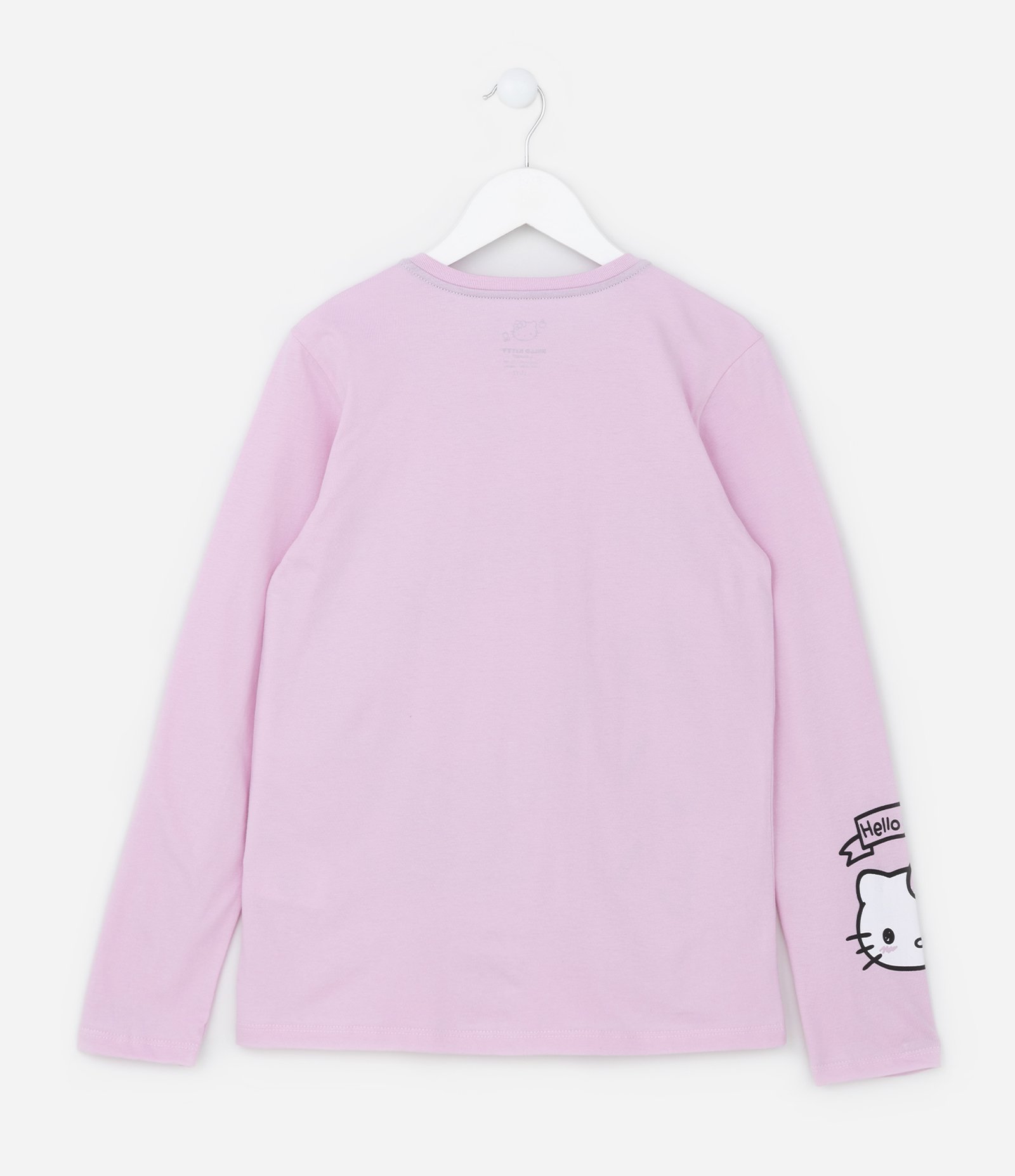 Camiseta Infantil em Algodão Estampa Hello Kitty - Tam 5 a 14 anos Rosa 2