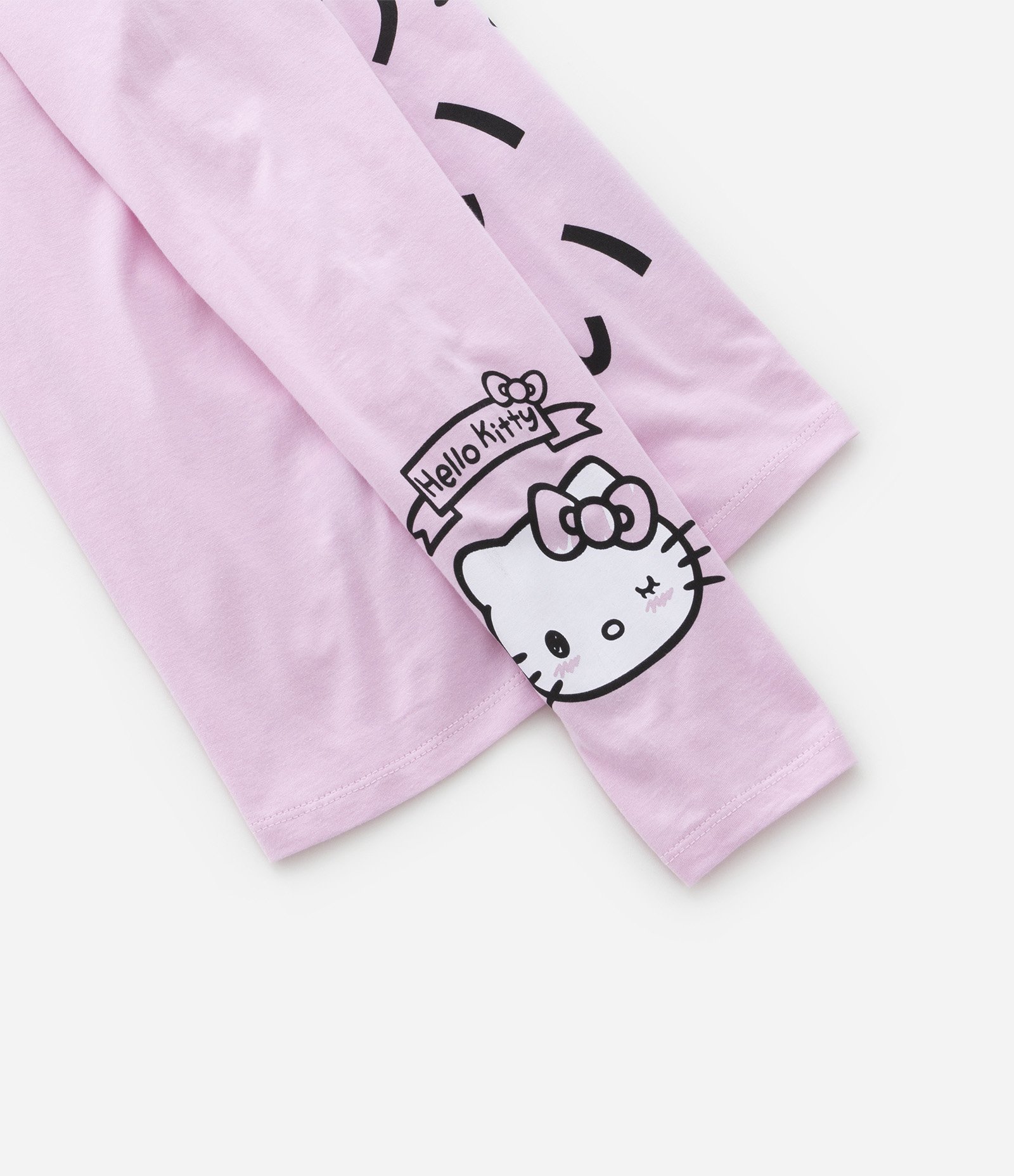 Camiseta Infantil em Algodão Estampa Hello Kitty - Tam 5 a 14 anos Rosa 3