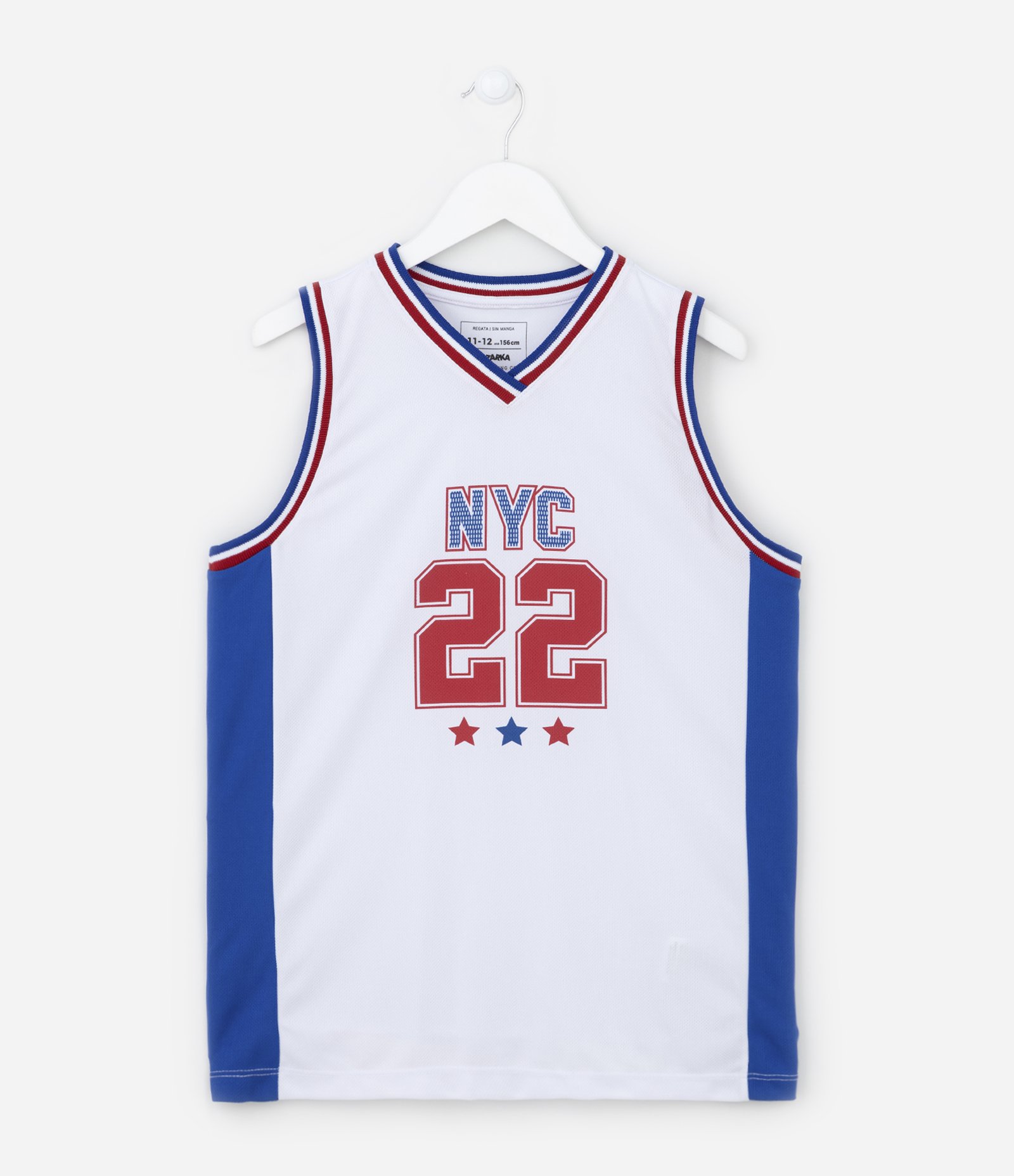 Regata Esportiva Infantil com Estampa de Basquete Sportcore - Tam 5 a 14 anos Branco 1