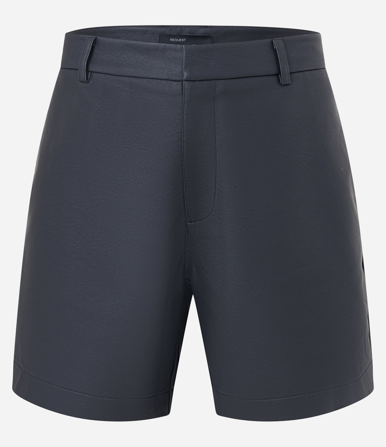 Bermuda Alfaiataria em Material Sintético Preto 6