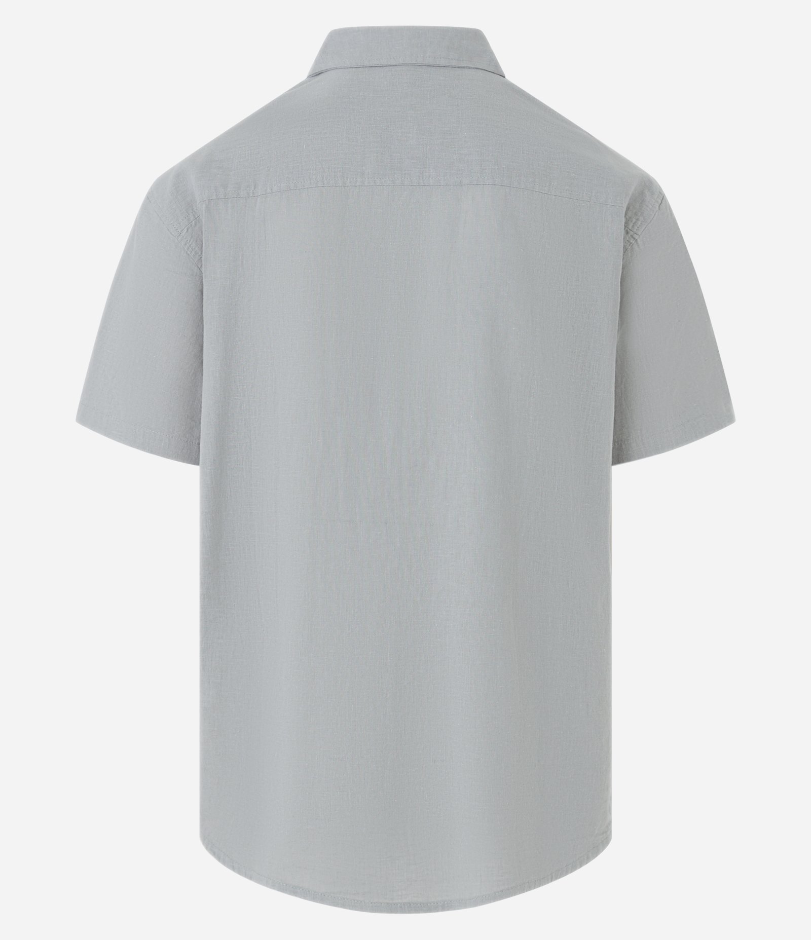 Camisa em Tricoline com Textura Cinza 5