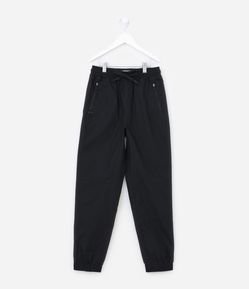 Calça Jogger Infantil com Recortes - Tam 5 a 14 anos