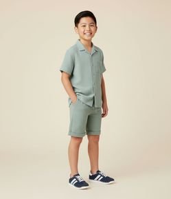 Bermuda Infantil com Barra Dobradinha - Tam 5 a 14 anos