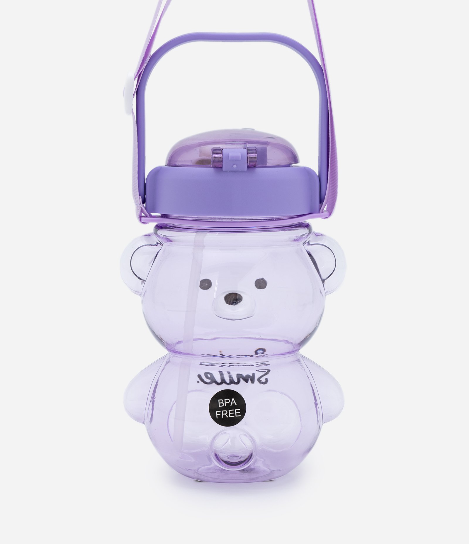 Garrafa com Alça e Formato de Urso 1L Roxo 3