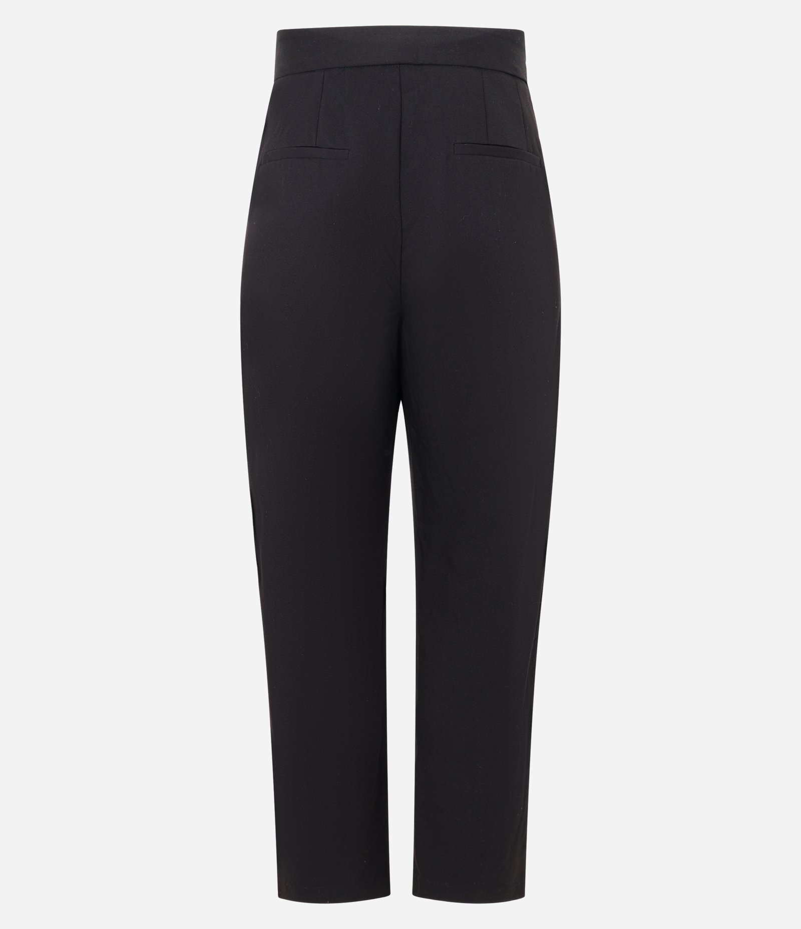 Calça Cenoura em Alfaiataria com Transpasse e Argola na Cintura Preto 6