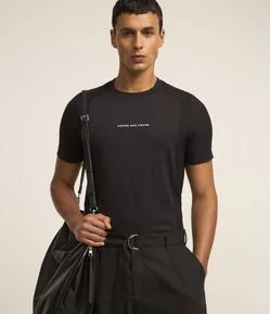 Camiseta em Algodão com Lettering Hopes and Fears