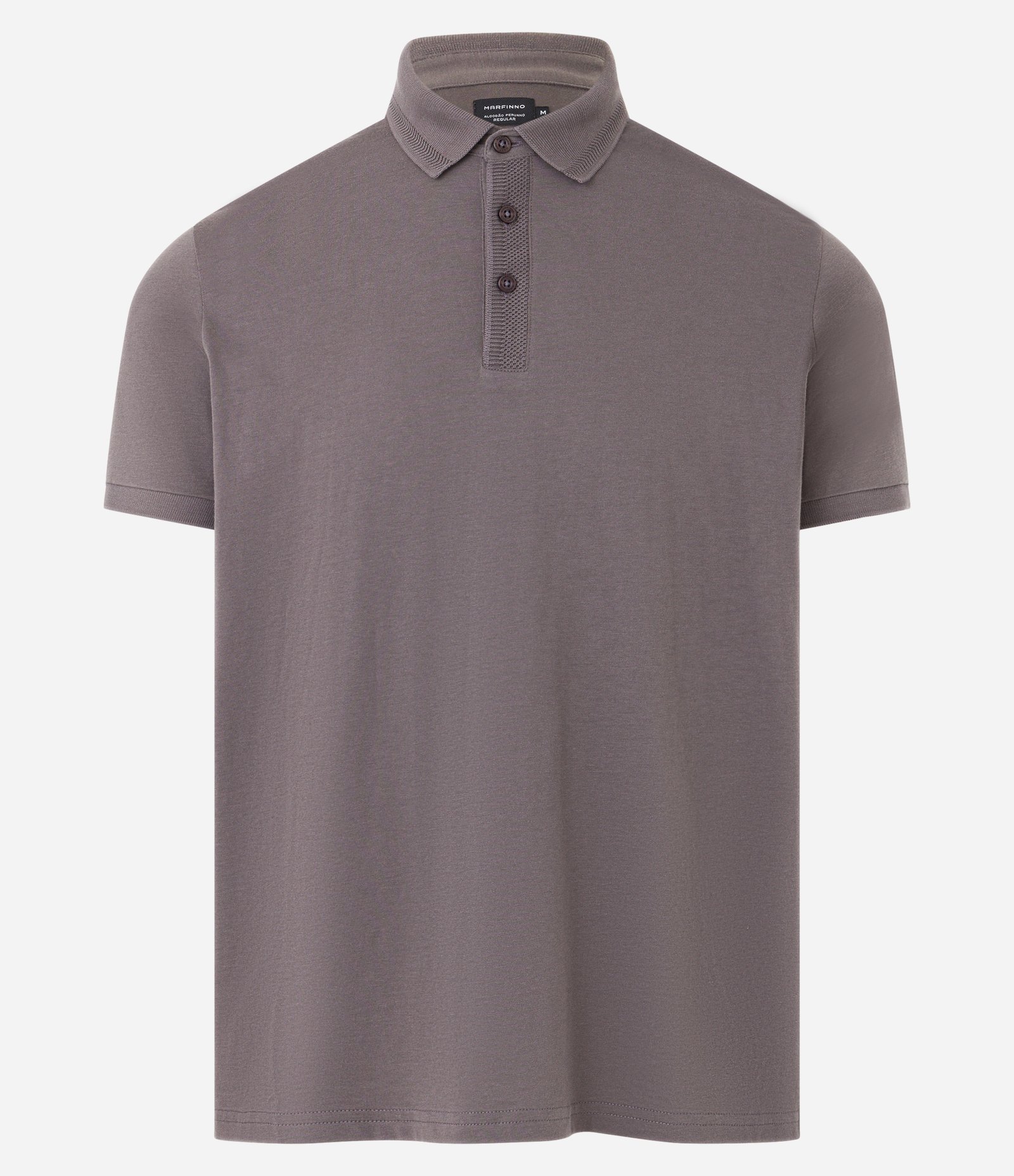 Polo Regular em Algodão Peruano com Detalhes Texturizados 6