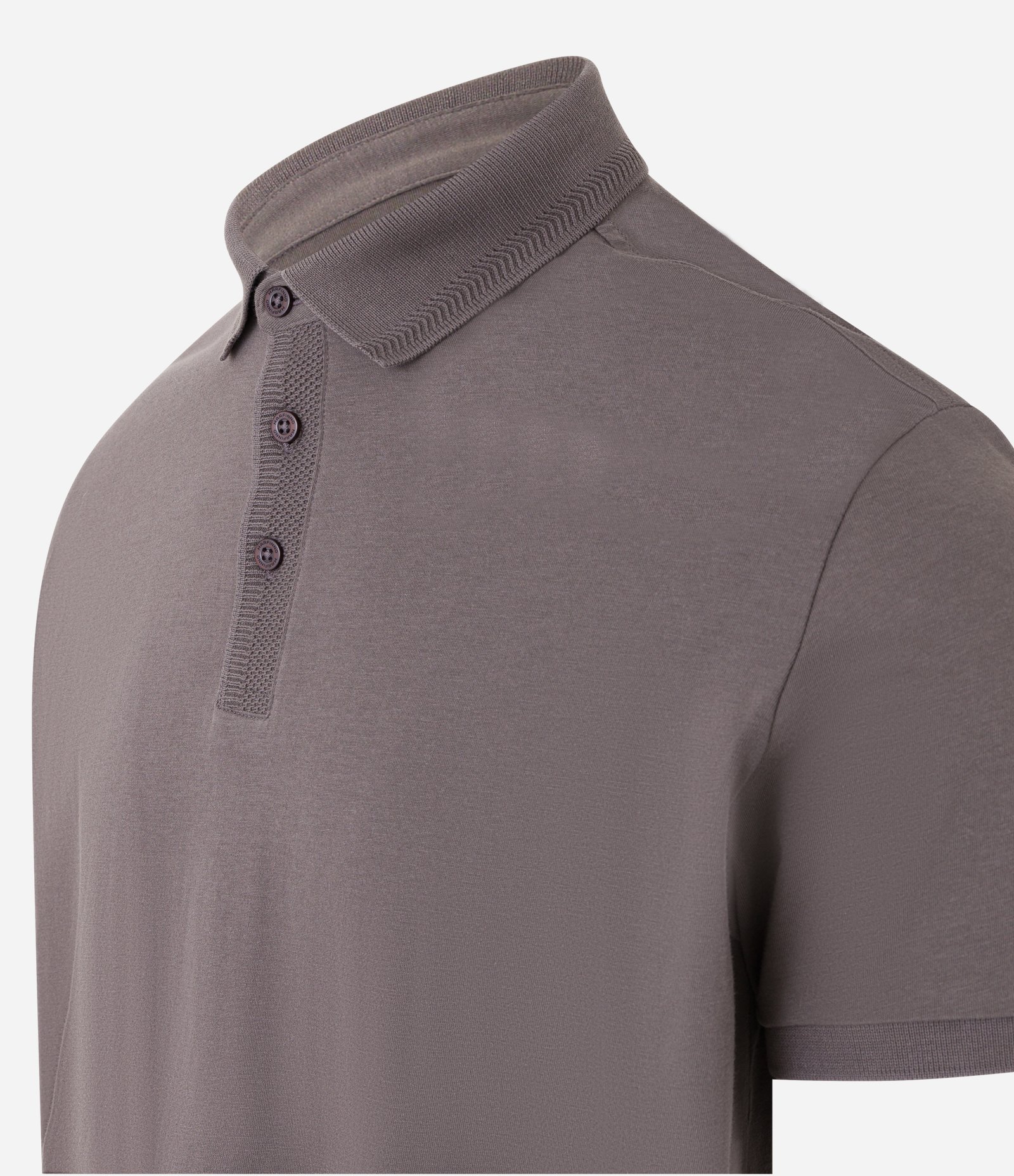 Polo Regular em Algodão Peruano com Detalhes Texturizados 7
