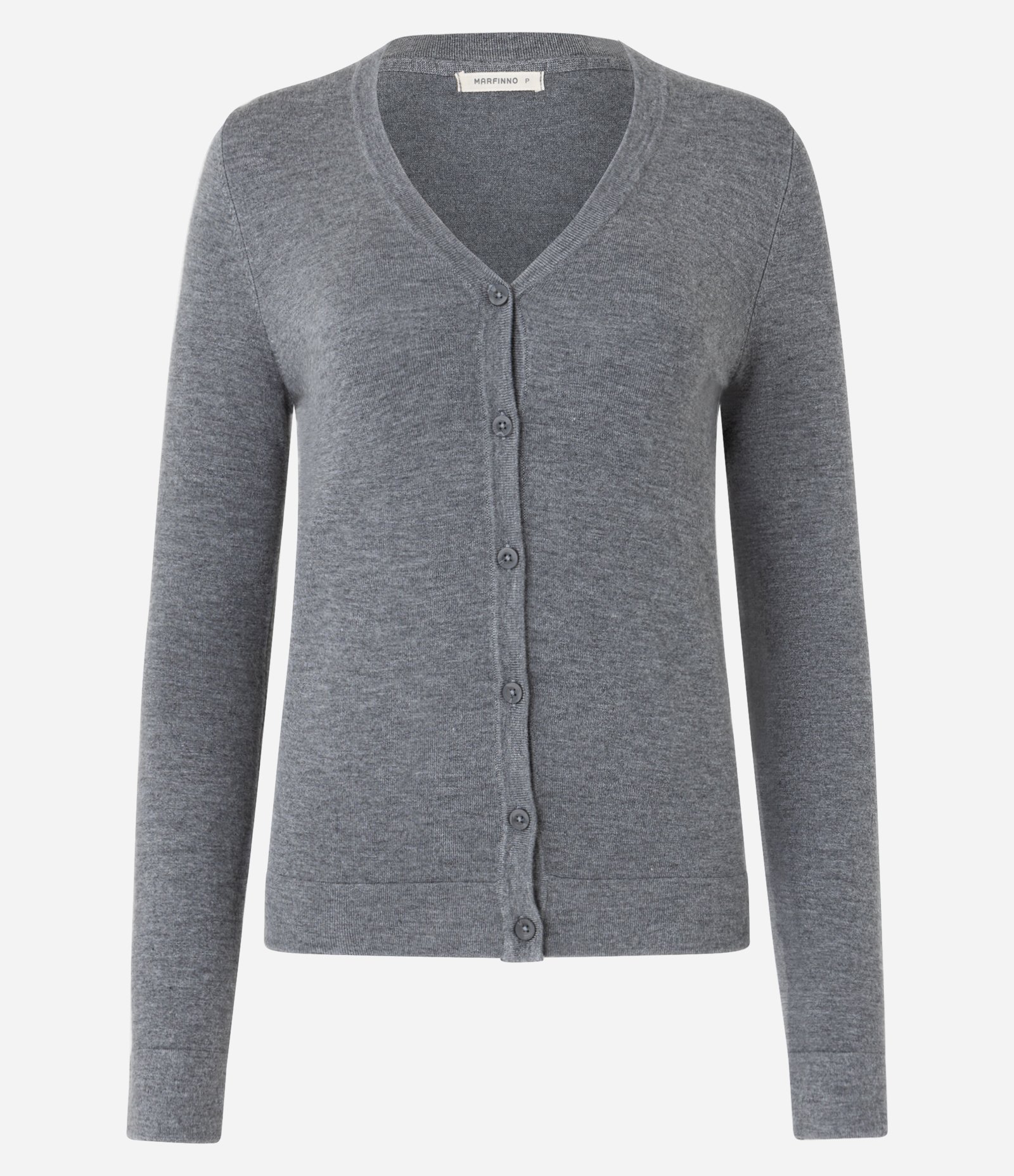 Cardigan em Tricô com Fechamento em Botões Cinza 5