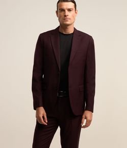 Paletó em Tricoline com Textura Sarjada