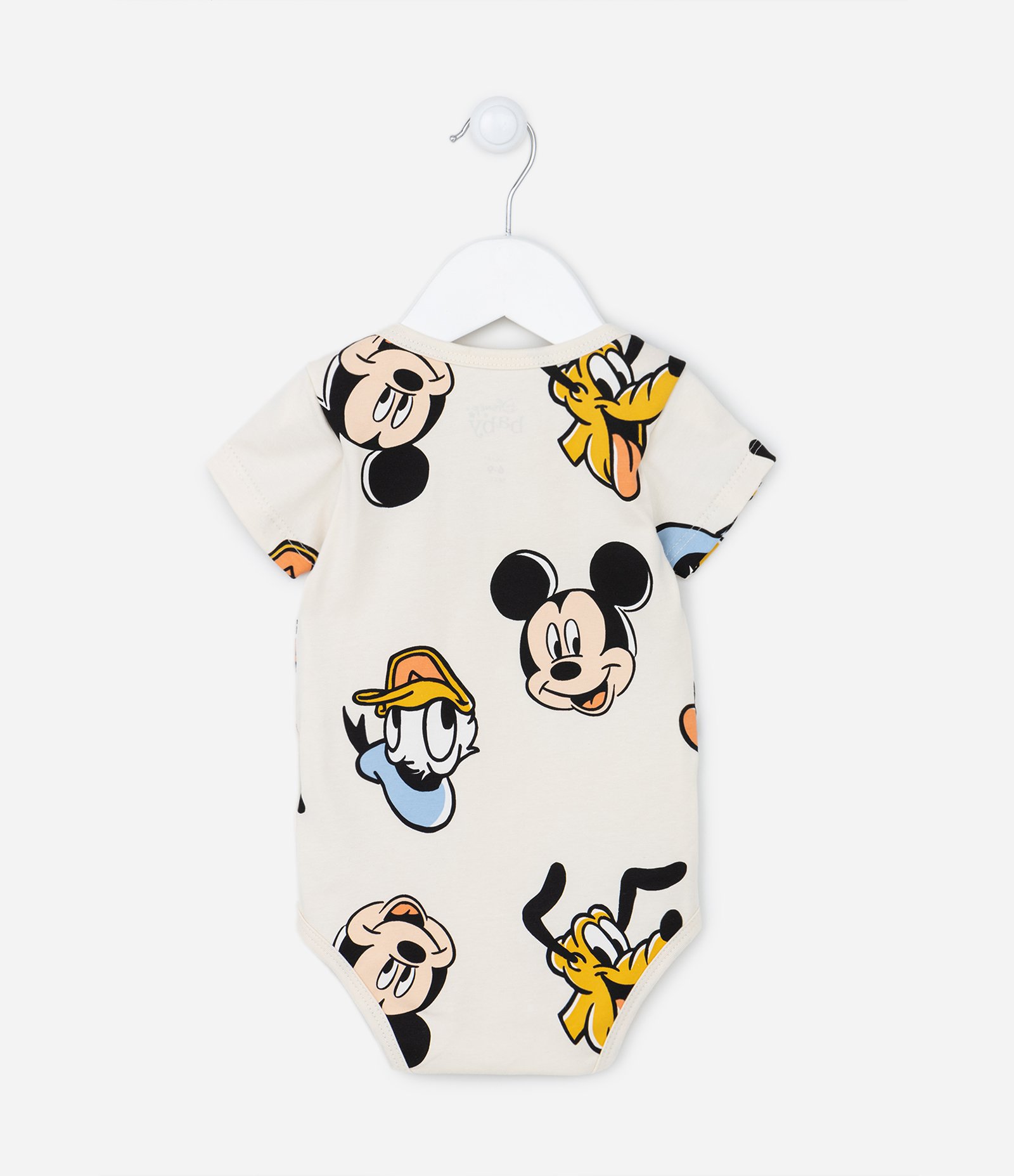 Body Infantil em Algodão Estampa Mickey e Amigos - Tam RN a 18 meses Off White 2