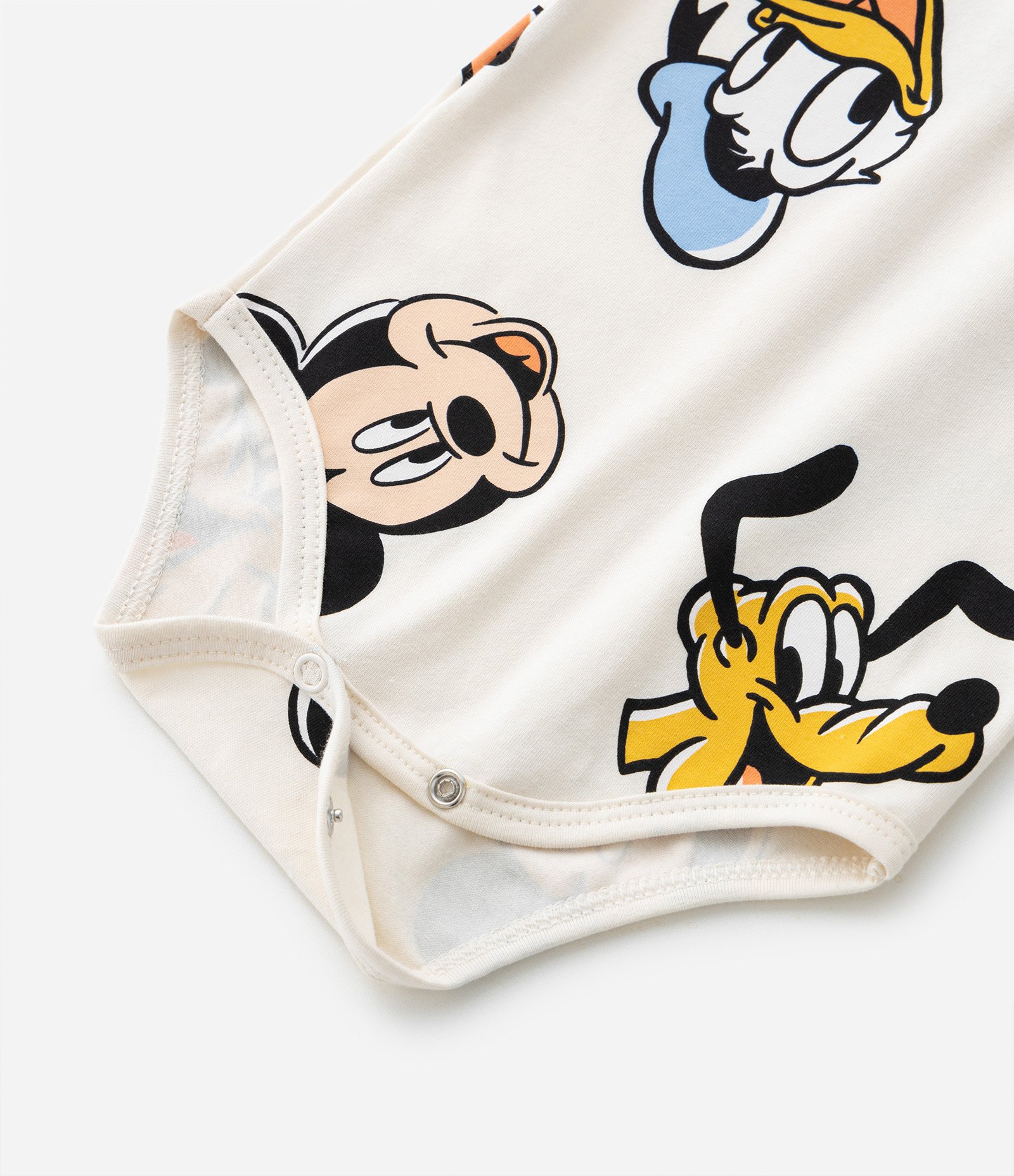 Body Infantil em Algodão Estampa Mickey e Amigos - Tam RN a 18 meses Off White 5