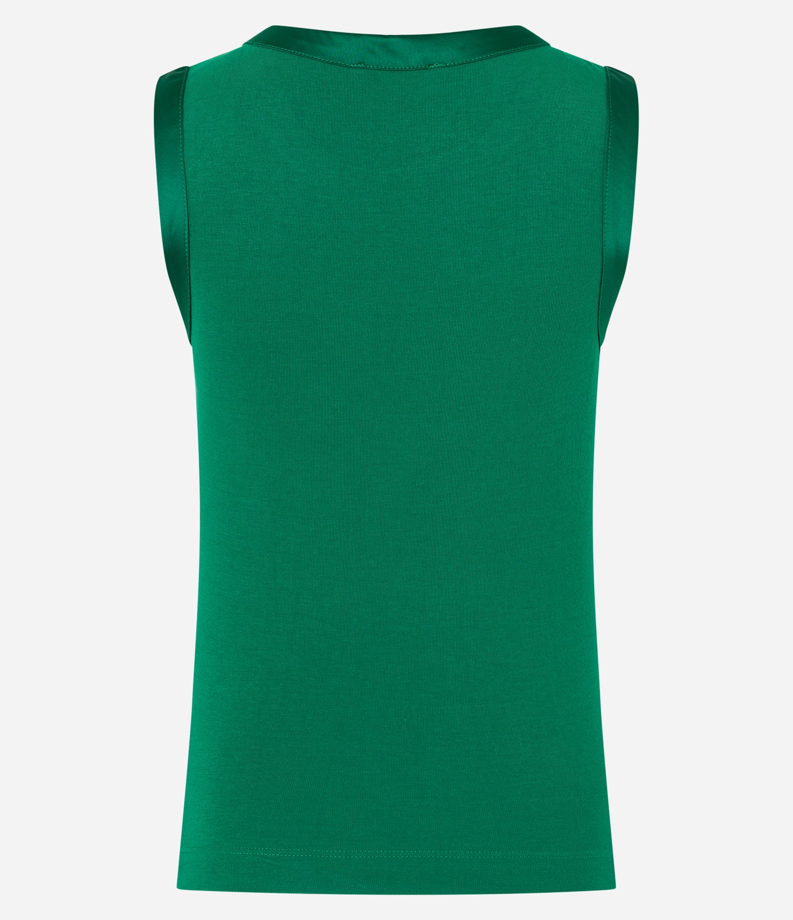 Blusa em Viscose com Cava Acetinada Verde Escuro 7