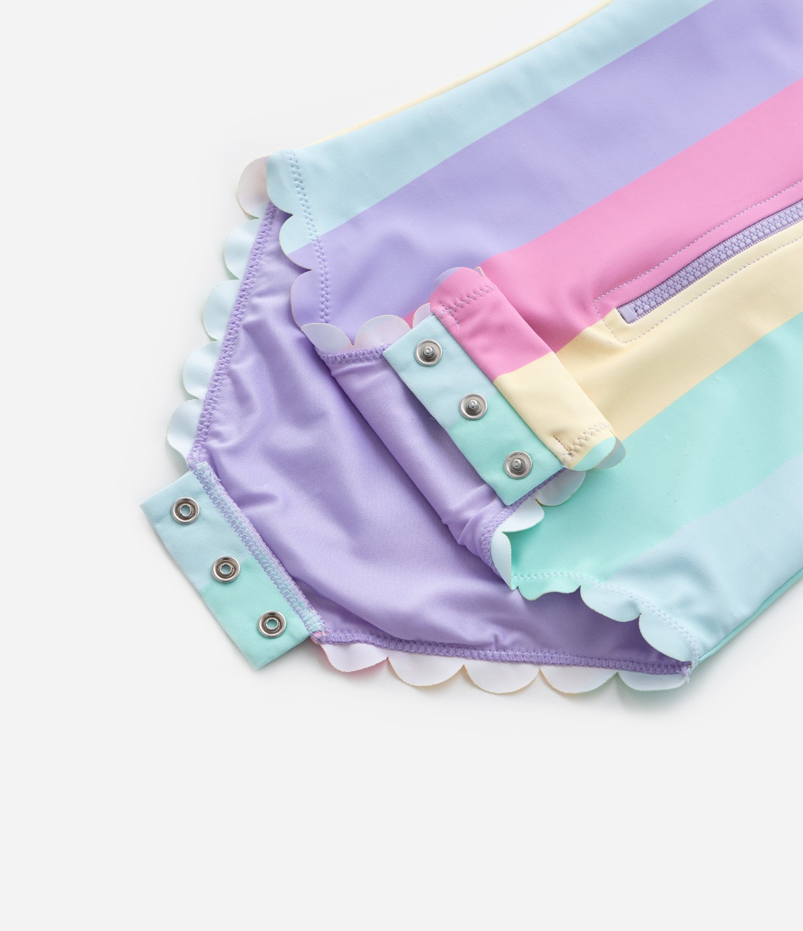 Maiô Infantil com Proteção UV e  Blocos de Cor  Tam 1 ao 4 Anos Azul/Lilás/Rosa/Amarelo/Verde 4
