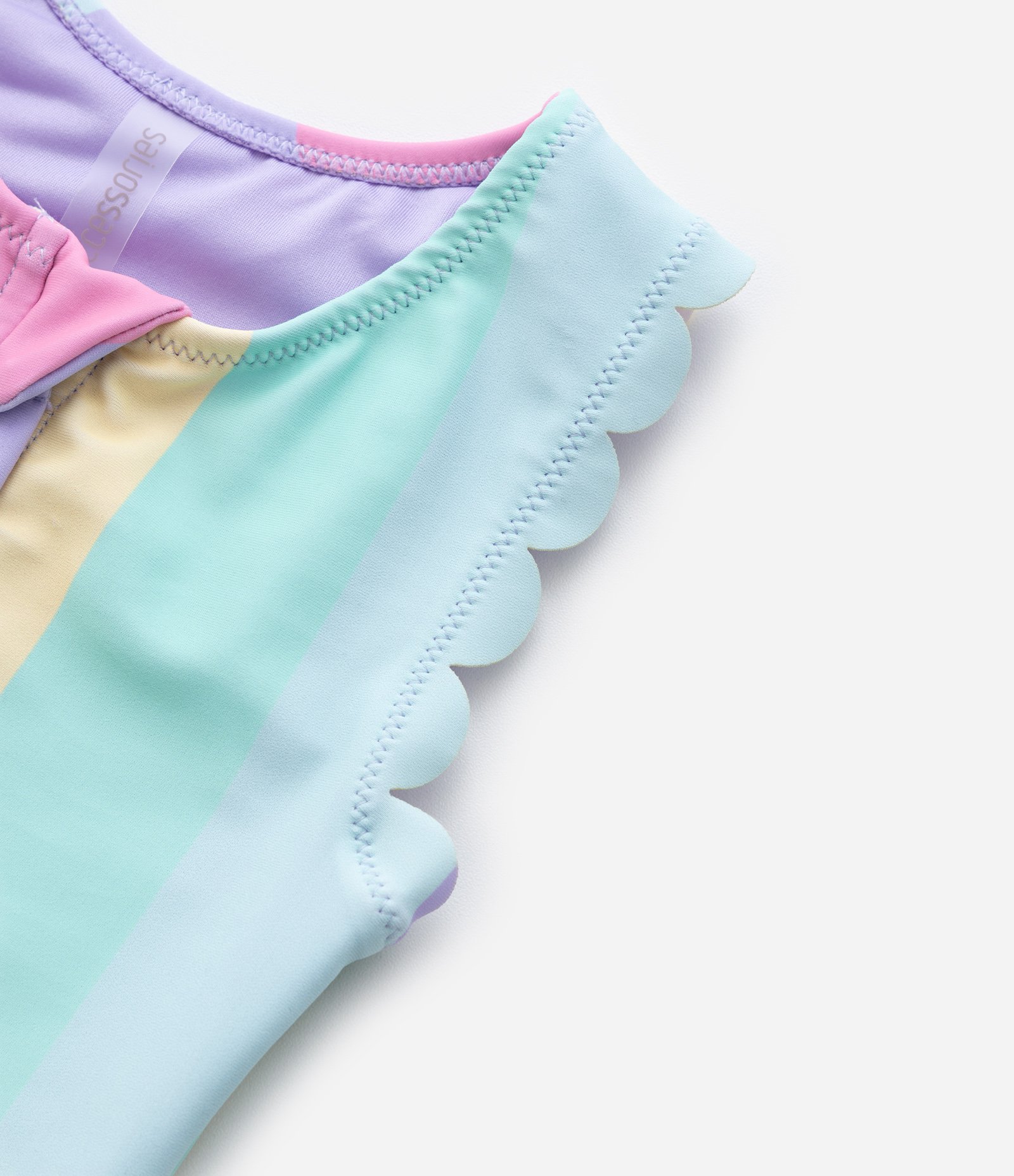 Maiô Infantil com Proteção UV e  Blocos de Cor  Tam 1 ao 4 Anos Azul/Lilás/Rosa/Amarelo/Verde 5