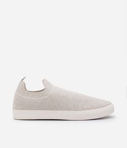 Tênis Knit Vulcanizado Cano Baixo com Textura
