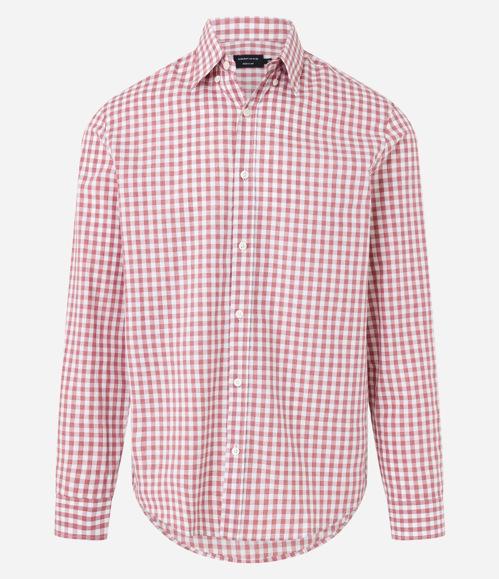 Camisa Comfort em Algodão com Estampa Xadrez Rosa 1