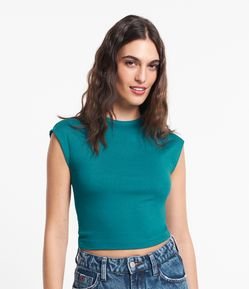 Blusa sem Manga em Ribana com Textura Caneladinha