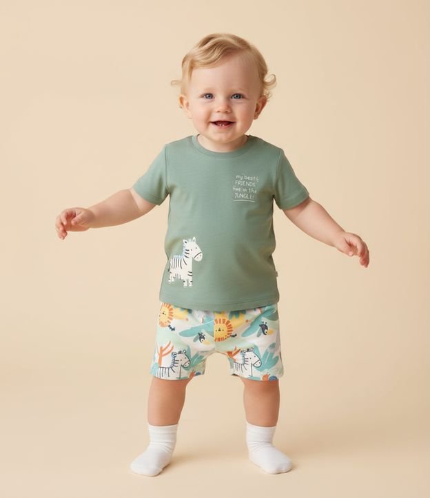 Cor: Verde | Tamanho: 9-12M