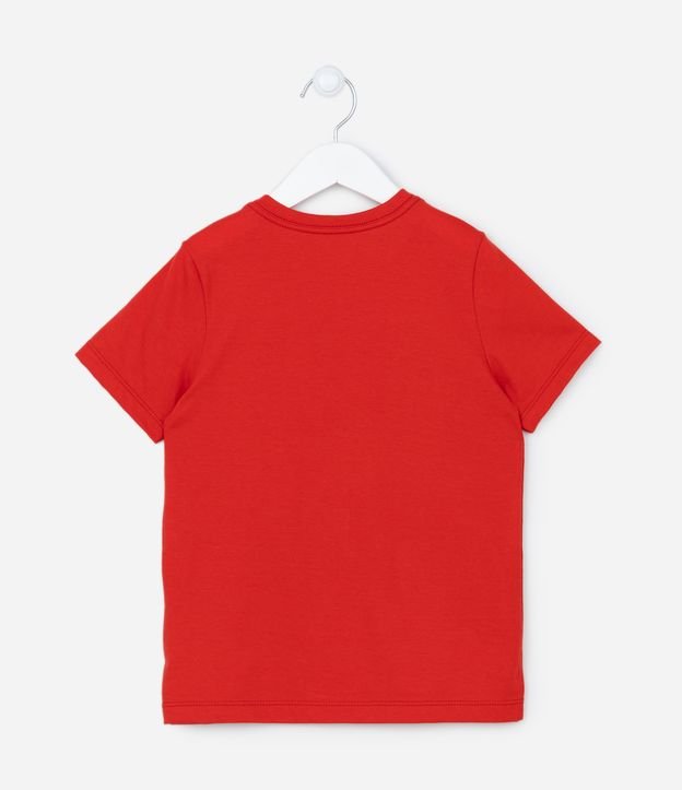 Camiseta Infantil com Estampa do Super Mário e Amigos - Tam 3 a 10 anos Vermelho 2