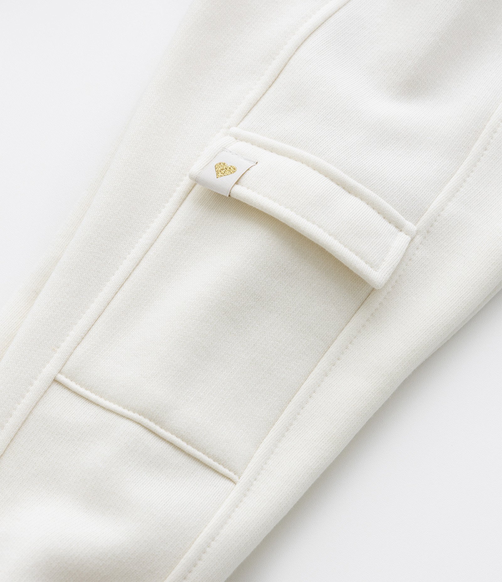 Calça Jogger Infantil em Moletom Quentinho - Tam 1 A 5 Anos Off White 6