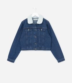 Jaqueta Infantil com Sherpa na Gola - Tam 04 a 15 Anos