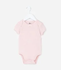 Body Infantil Texturizado em Algodão com Lacinho - Tam 0 a 18 meses