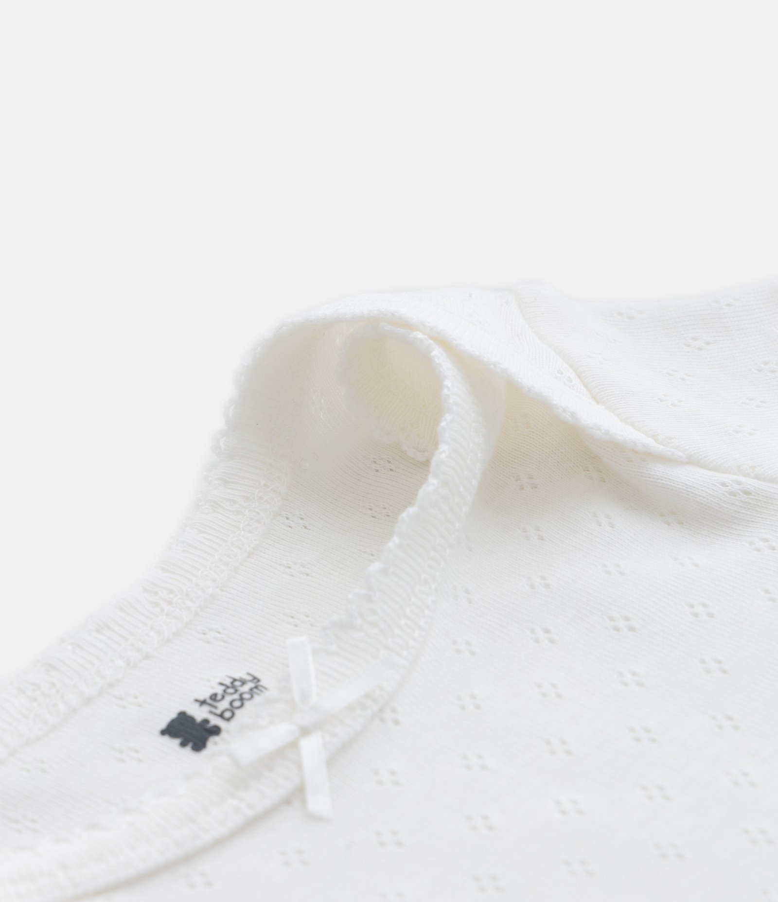 Body Infantil Texturizado em Algodão com Lacinho - Tam 0 a 18 meses Branco Neve 6