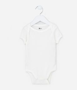 Body Infantil Texturizado em Algodão com Lacinho - Tam 0 a 18 meses