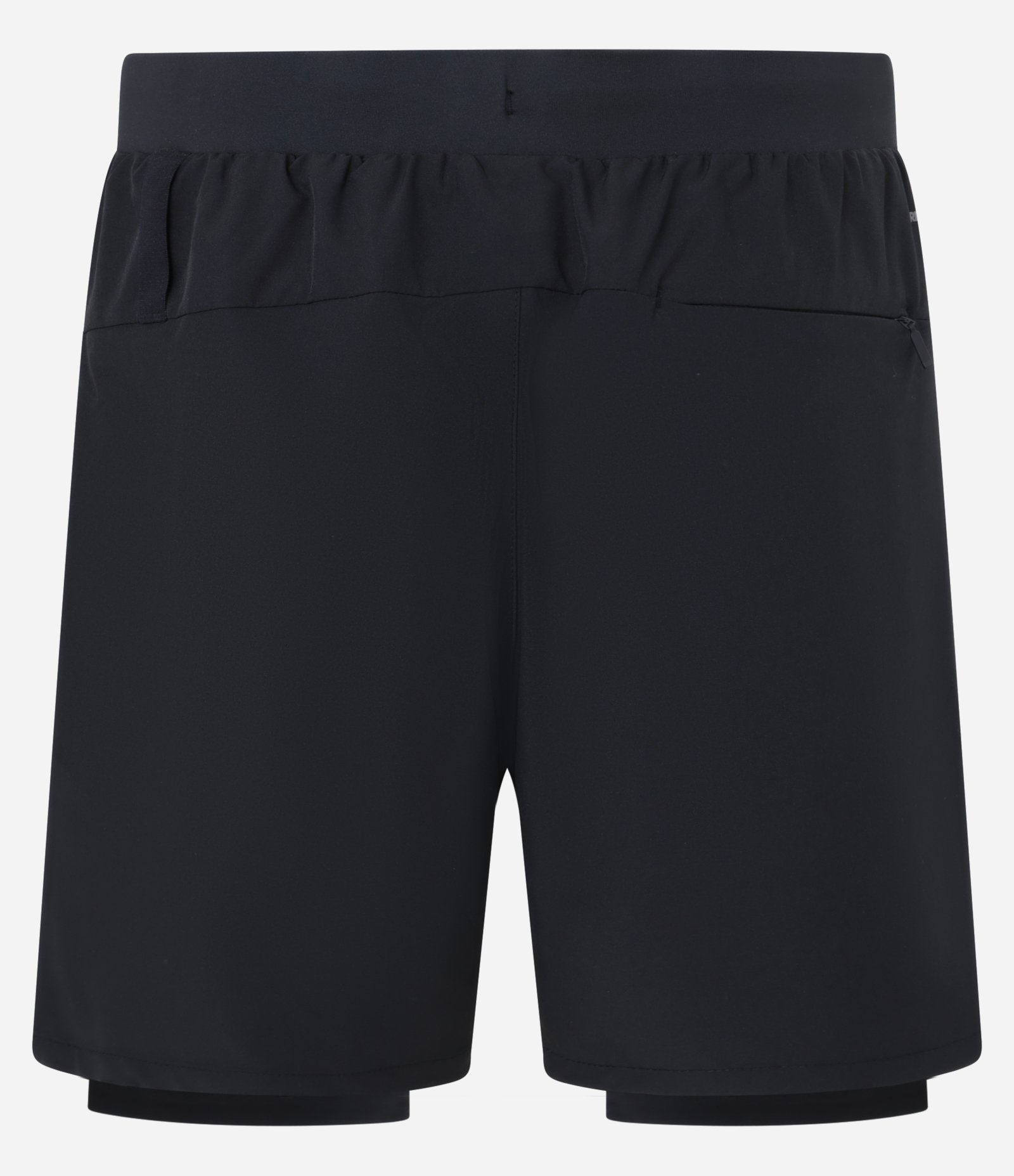Bermuda Esportiva com Short de Compressão Preto 9