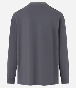 Camiseta Relaxed em Malhão com Estampa Mini Print