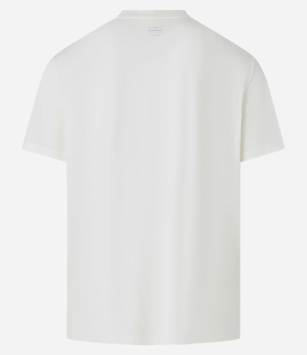 Camiseta Comfort em Algodão com Estampa Anjinhos Branco 6